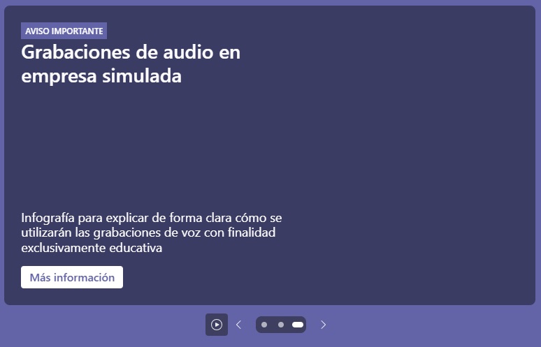 Información en el SharePoint sobre protección de datos