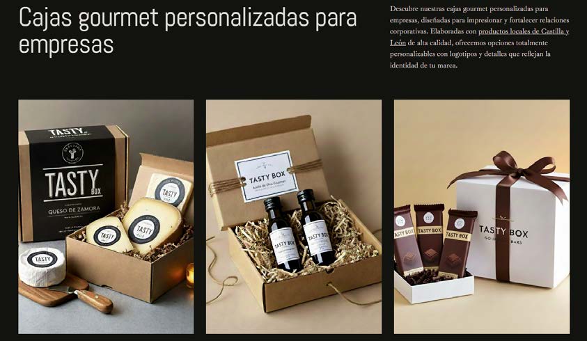Tres propuestas de cajas Tasty Box: quesos de Zamora, aceites y chocolates