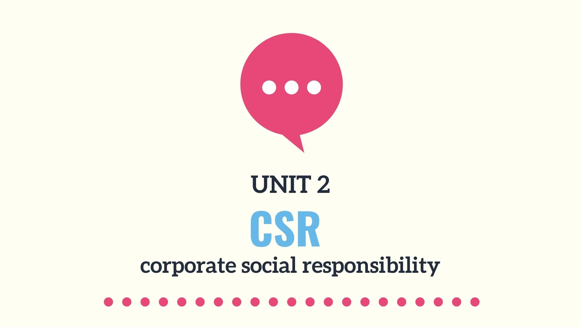 Corporate Social Responsibility presentation